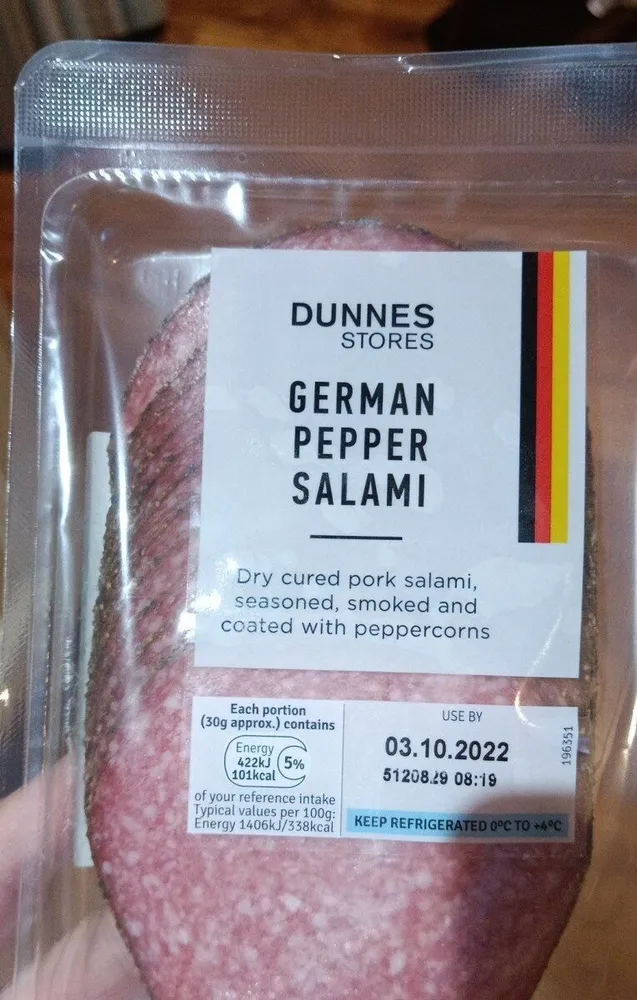 German pepper salami