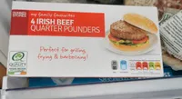 Irish beef quarter pounders