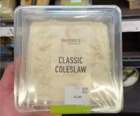 DUNNES STORES CLASSIC COLESLAW USE BY H 31 AUG 13.