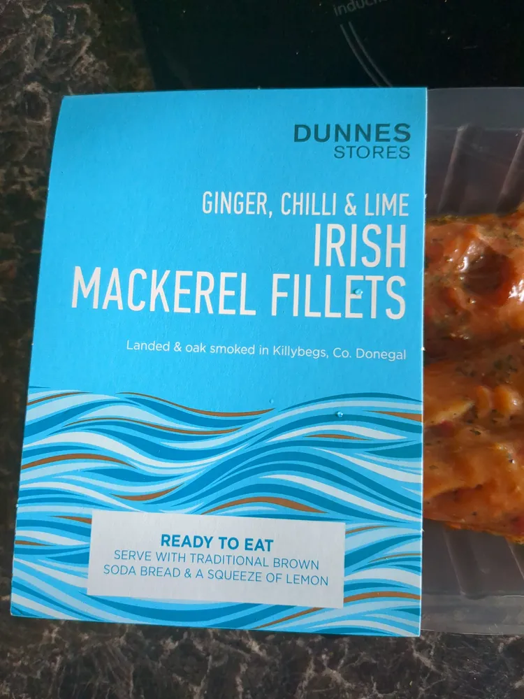 Mackerel Fillets, Ginger, Chilli & Lime