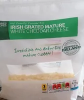 Irish Grated Mature white cheddar cheese
