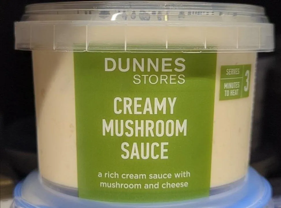 Creamy mushroom sauce