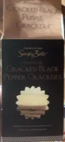 Cracked black pepper crackers