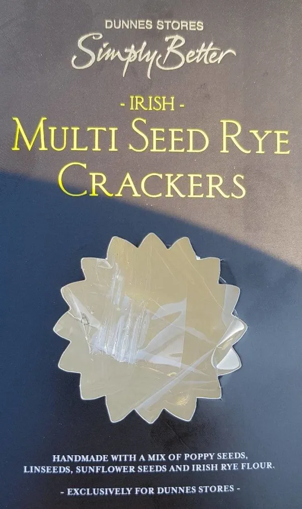 Multi seed rye crackers