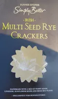 Multi seed rye crackers