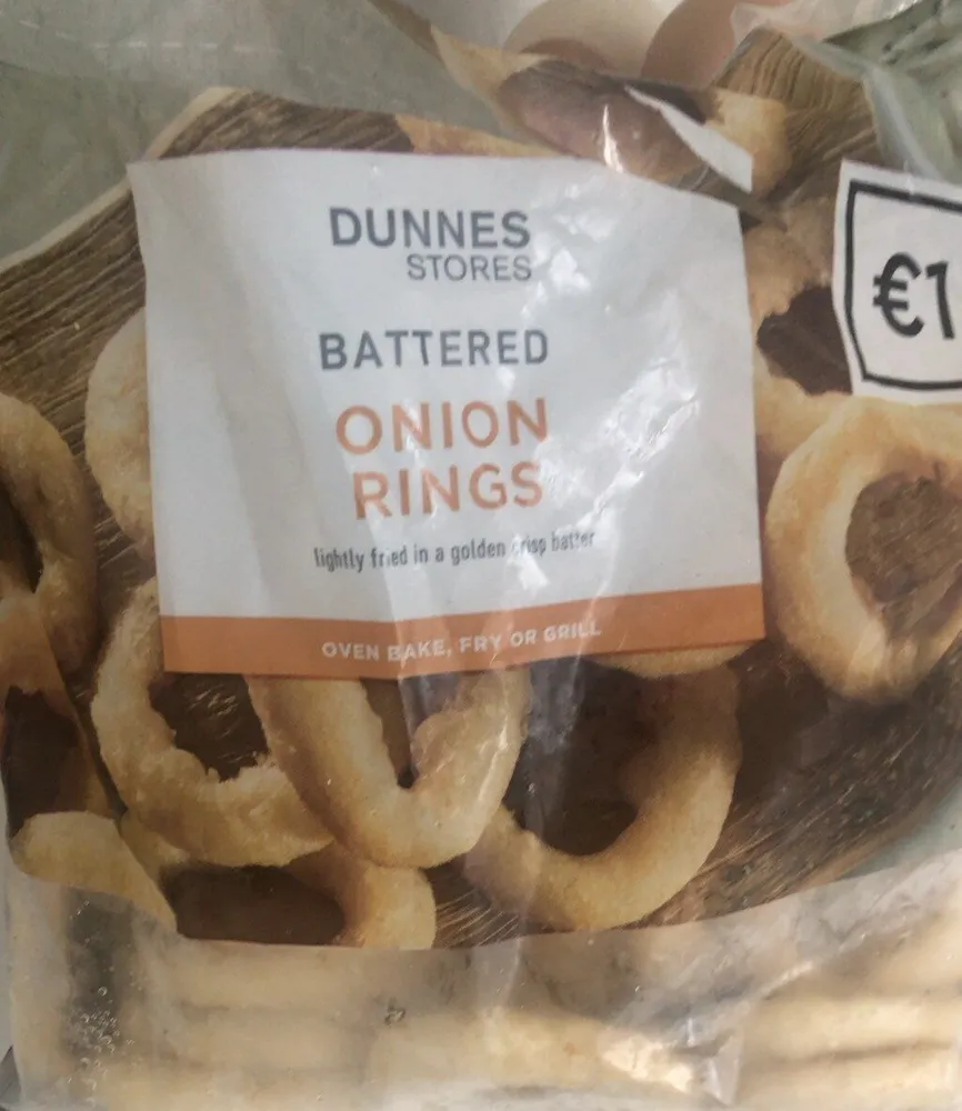 Battered onion rings