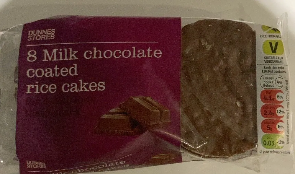 Chocolate rice cakes