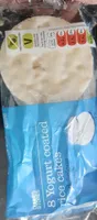 Yogurt coated rice cakes