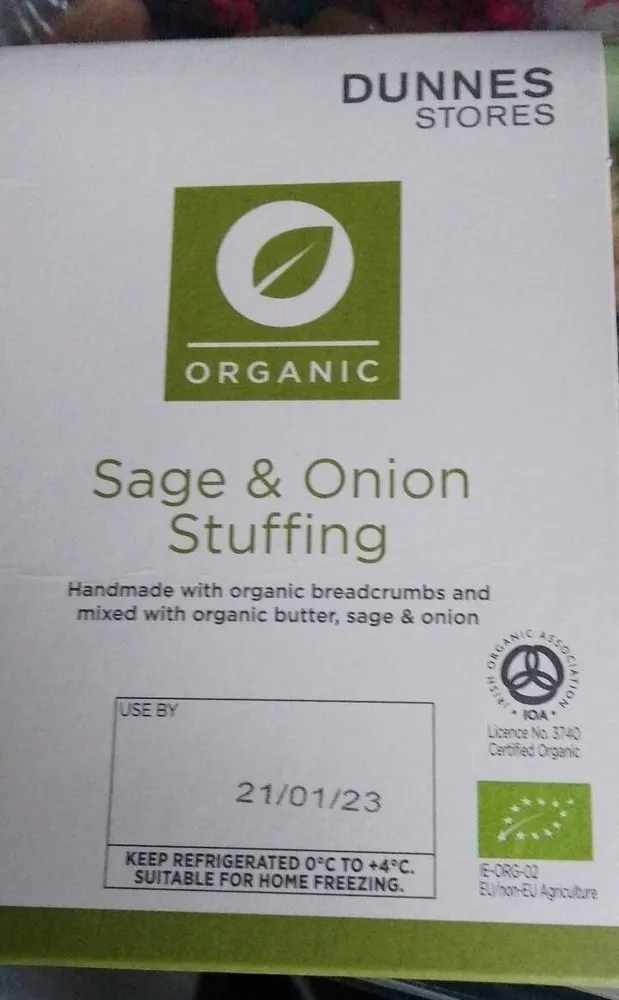 Organic Sage and Onion Stuffing