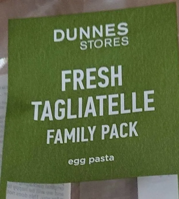 Fresh egg tagliatelle