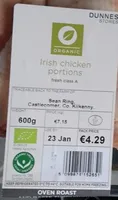 Organic Irish Chicken Portions fresh class A