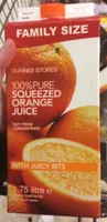 100% pure squeezed orange juice