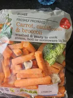carrot cauliflower and broccoli