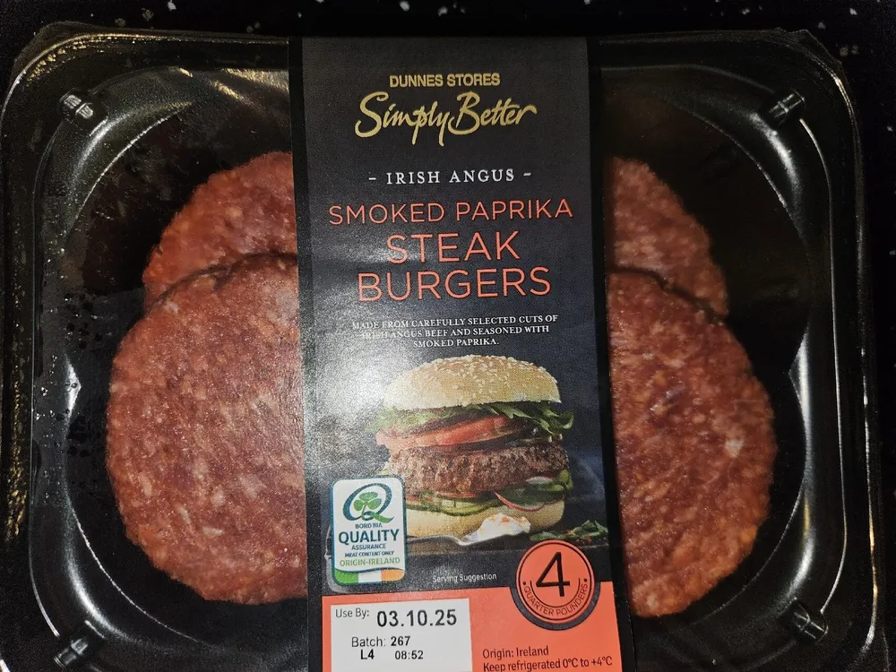 Irish Angus Smoked Paprika Steak Burgers