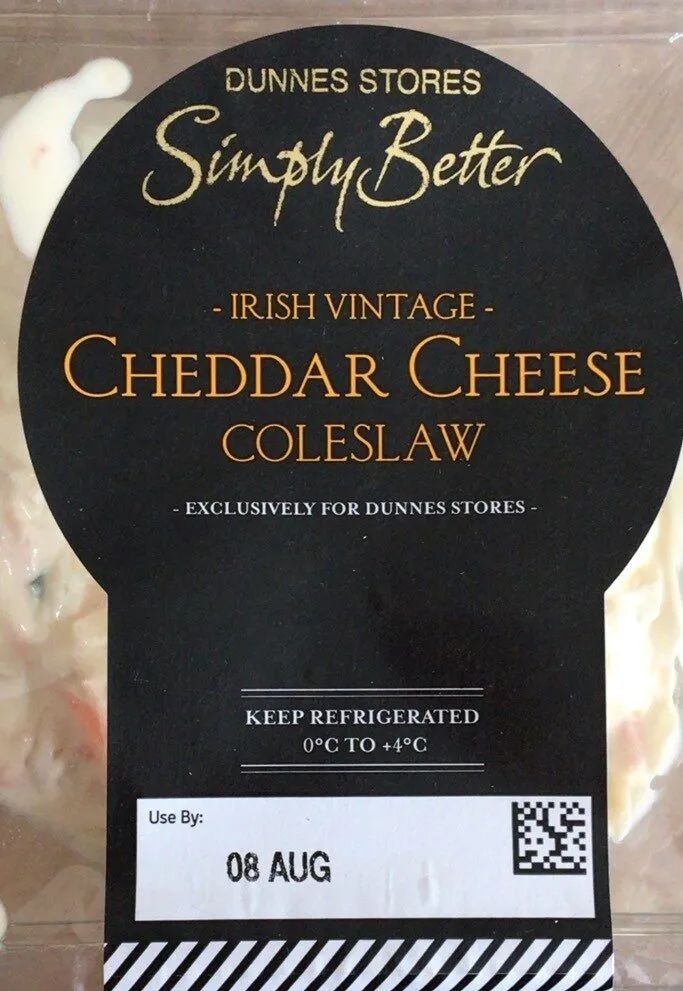 Cheddar cheese coleslaw