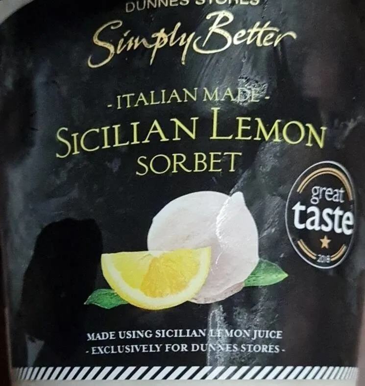 Sicilian Lemon Sorbet