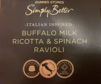 Buffalo milk ricotta & Spinach Ravioli