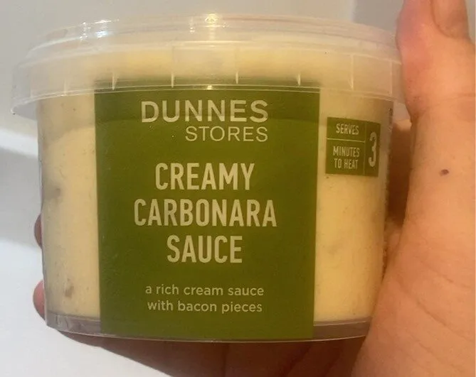Creamy carboanna sauce