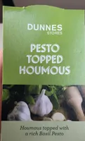 Pesto topped houmous