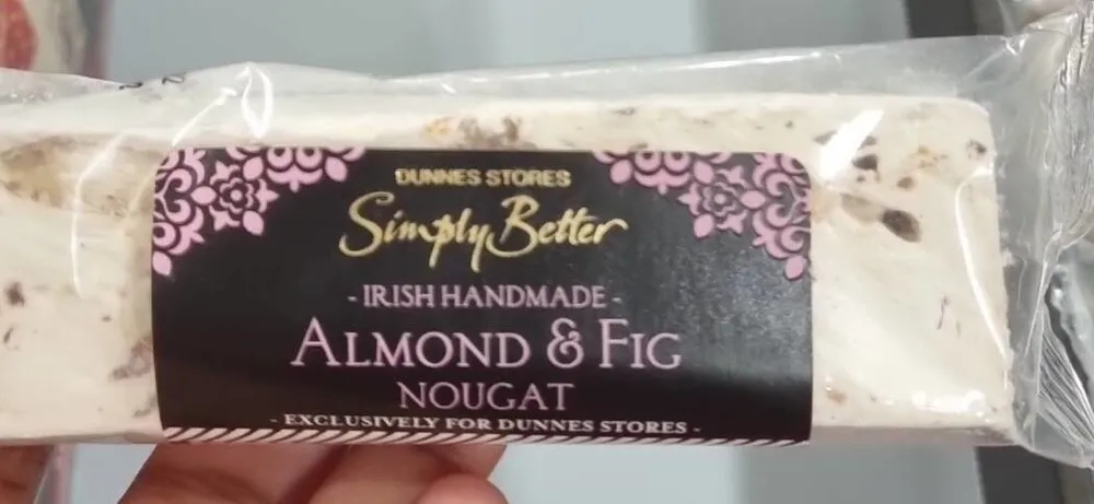 Almond and fig nougat
