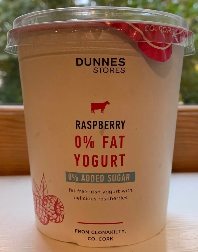 Rasberry 0% fat yogurt