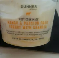 Mango & Passion fruit yogurt with granola