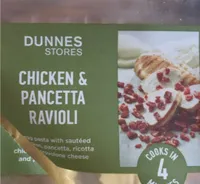 Chicken and pancetta ravioli