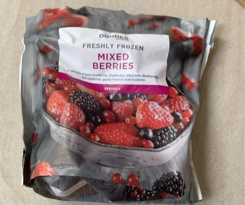Freshly frozen mixed berries