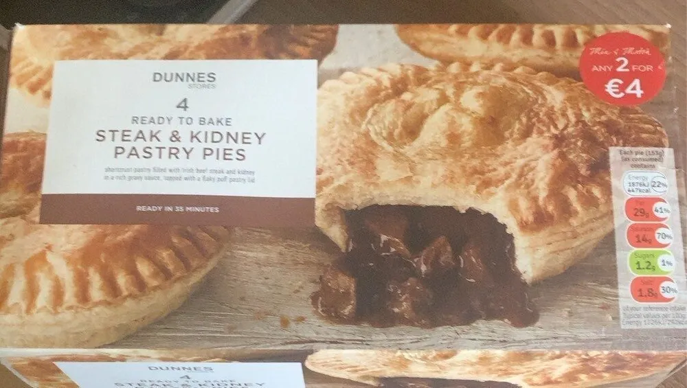 Steak & Kidney Pastry Pies