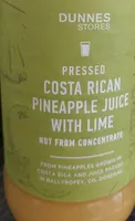 Pineapple juice with lime