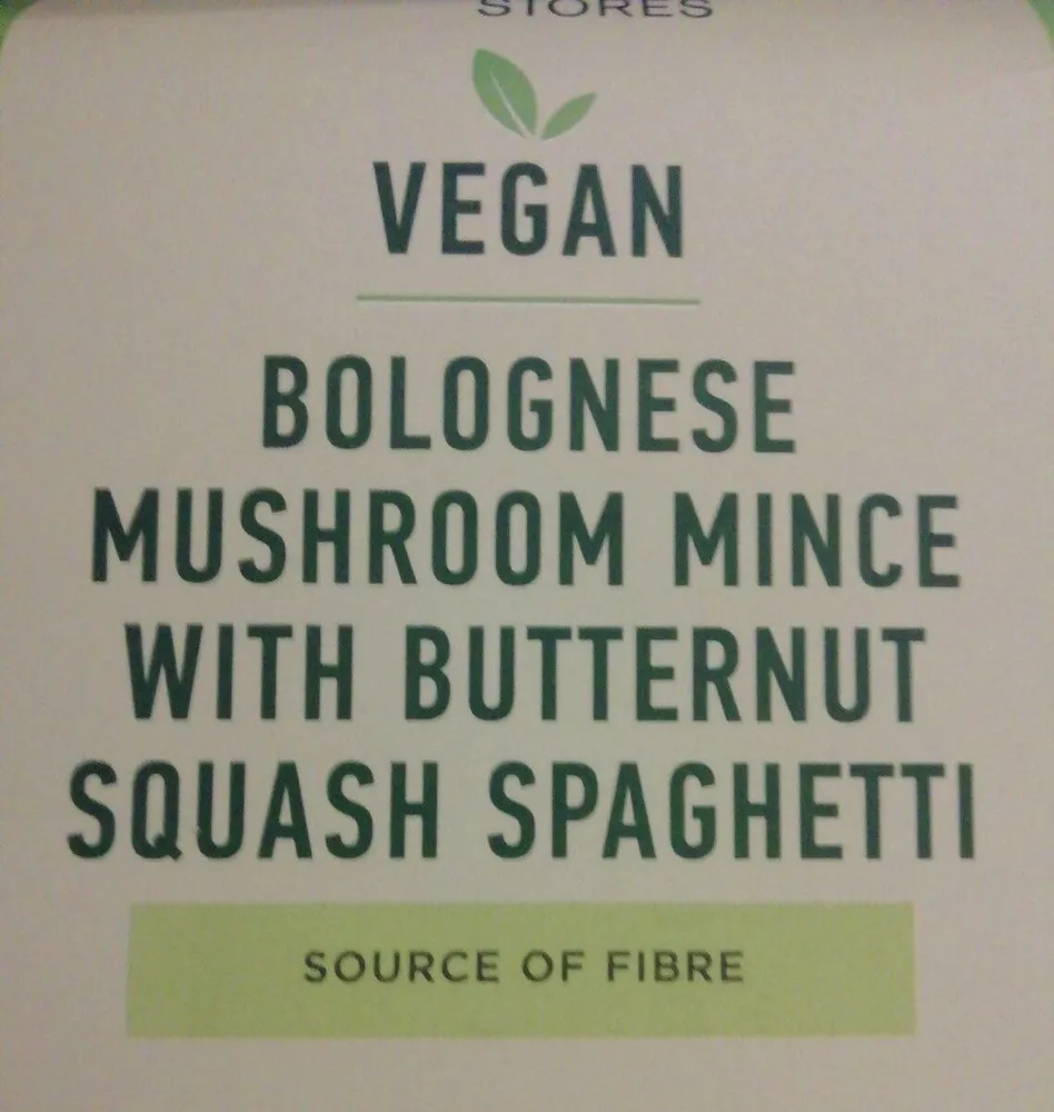 Bolognese mushroom mince with butternut squash spaghetti