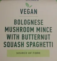 Bolognese mushroom mince with butternut squash spaghetti