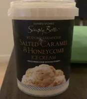 Salted caramel and honeycomb ice cream