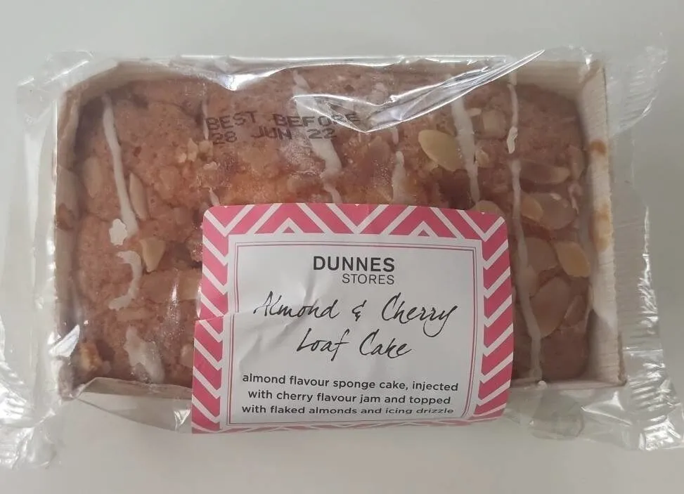 Almond and cherry loaf cake
