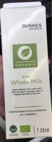 Organic Irish whole milk