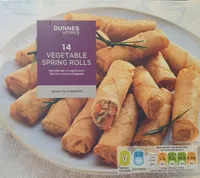 14 Vegetable spring rolls