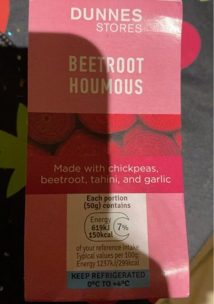 Beetroot houmous