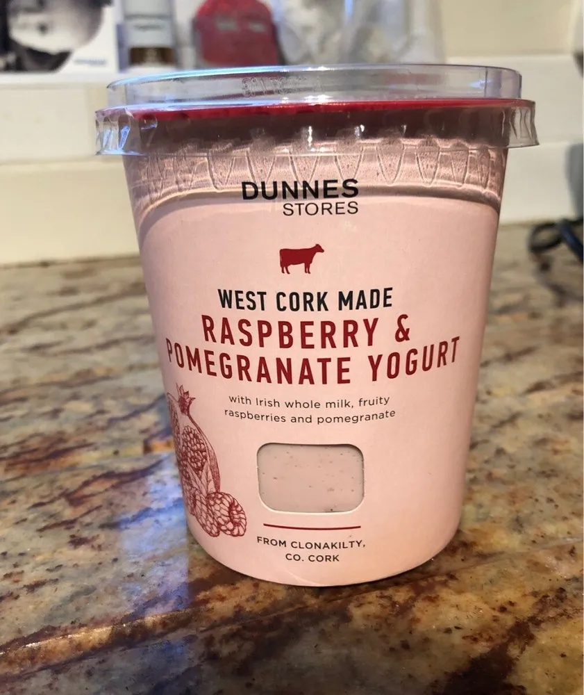 Raspberry & pomegrenate yogurt
