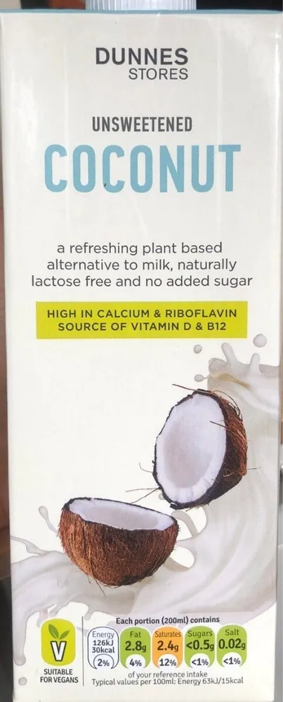 Unsweetened coconut