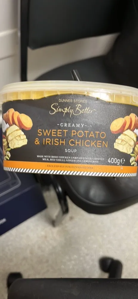 Creamy Sweet Potato & Irish Chicken Soup