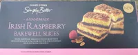 Irish raspberry bakewell slices