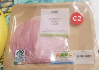 Carved Irish ham