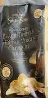 Black truffle olive oil crisps