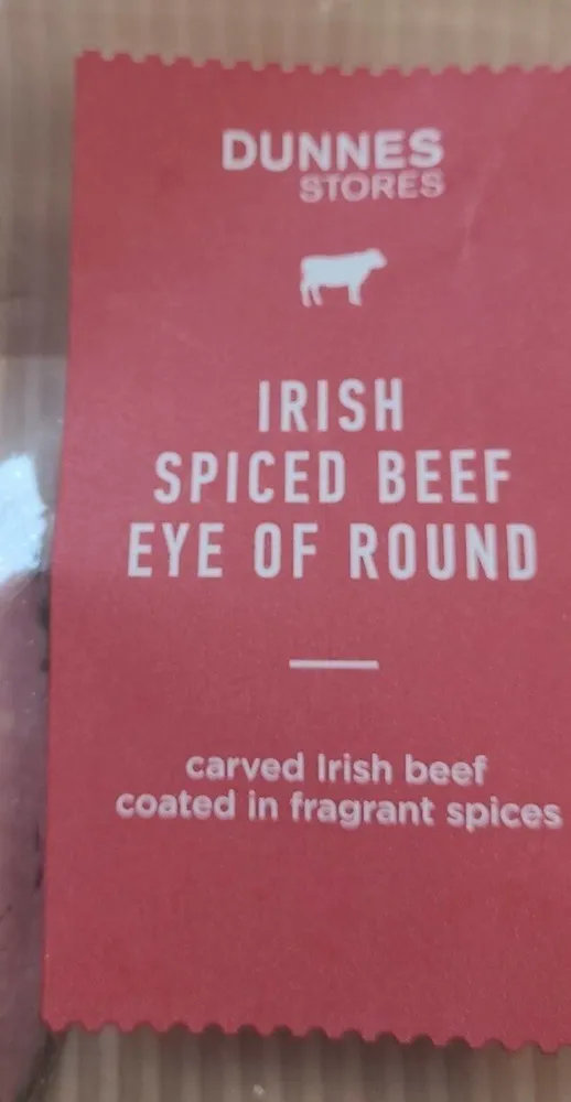 Irish spiced beef eye of round