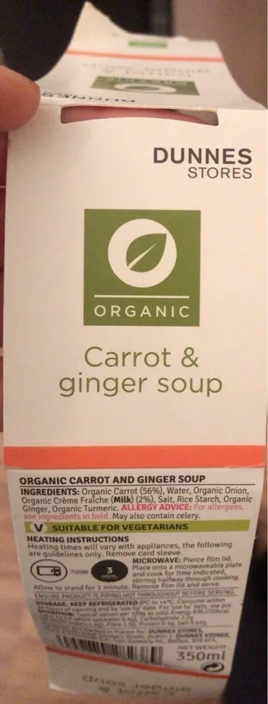 Carrot+ginger soup