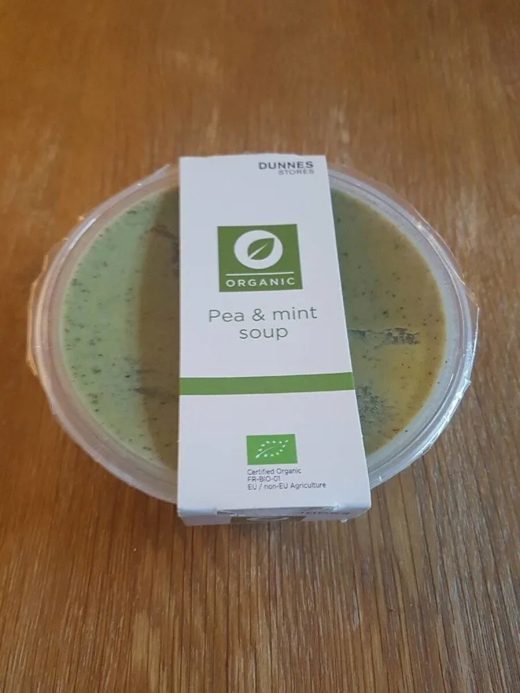 Organic Pea & mint soup