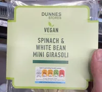 Spinach & white bean mini girasoli