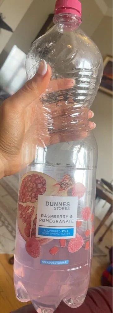 Raspberry and pomegranate flavoured still water