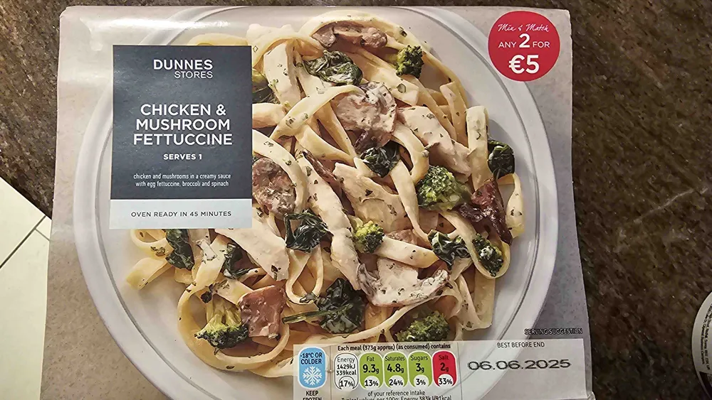 Chicken & Mushroom Fettuccine