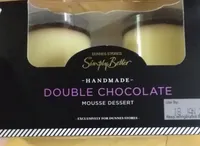 Double chocolate mousse dessert
